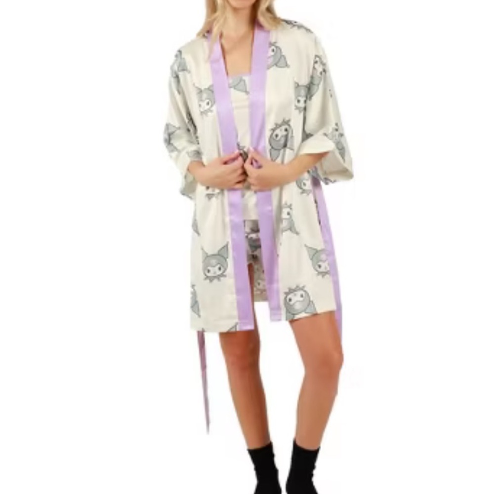 Kuromi Juniors Kimono Lounge Set